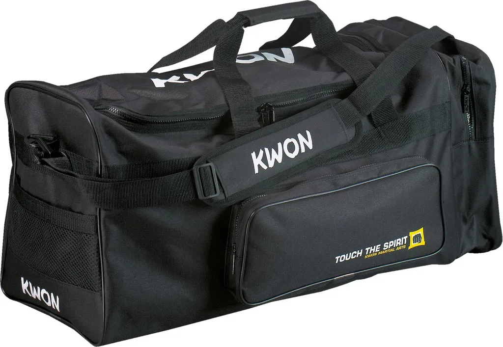 Sac d'entraînement TTS Large noir robuste pour sportifs et clubs de foot