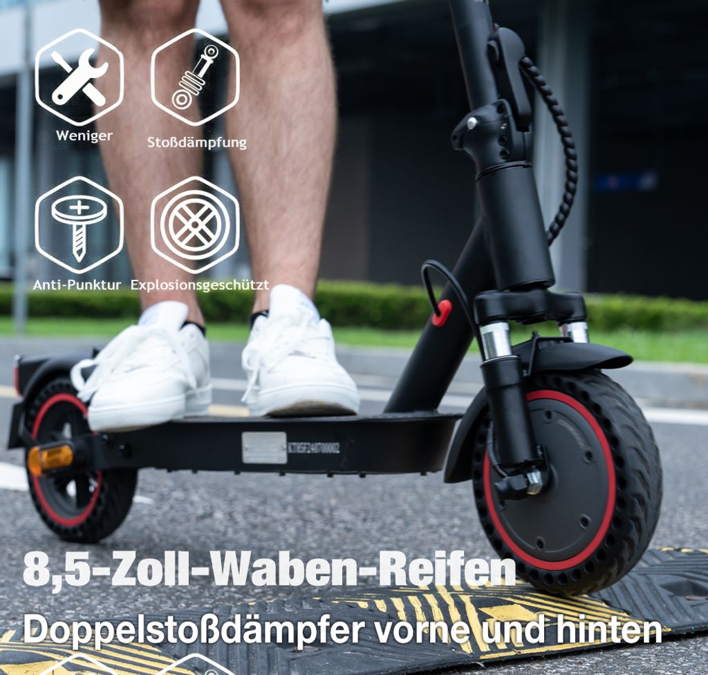 8.5" E-Scooter mit Straßenzulassung Elektroscooter APP Produktbild 3