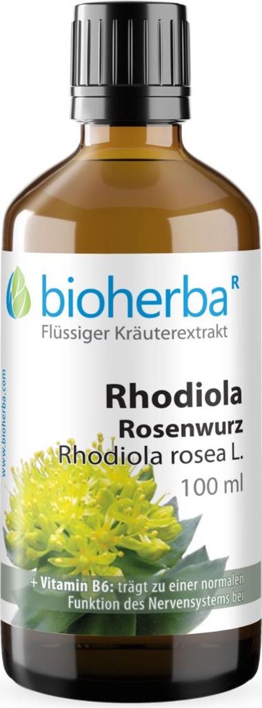 Bioherba Rhodiola Rosenwurz Rhodiola rosea L. Tropfen Produktbild 