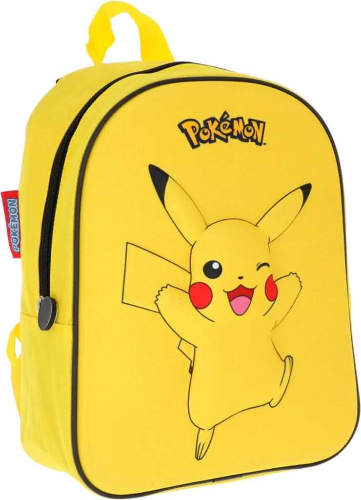 Sac à dos Pokémon avec visuel 3D relief imperméable et dos matelassé bleu