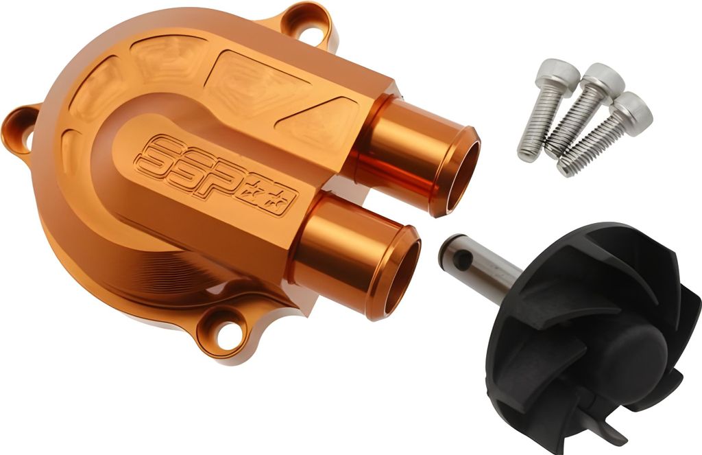 Stage6 Wasserpumpe CNC Racing Type kompatibel mit Minarelli, orange (+40% Förderleistung)