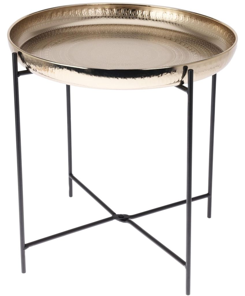 Tavolino in metallo, Ø 35 cm, oro Immagine del prodotto 