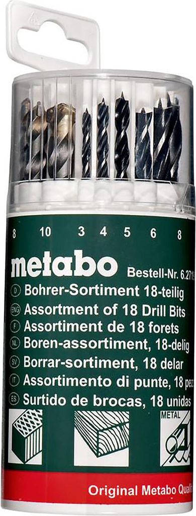 Metabo Bohrersortiment 18-teilig Produktbild 