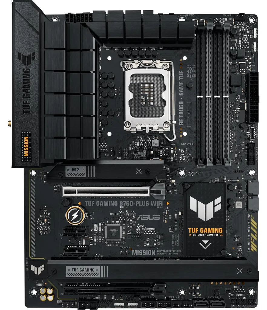 Carte mère WiFi intégrée ASUS TUF B760-PLUS pour Montage Vidéo et Gaming