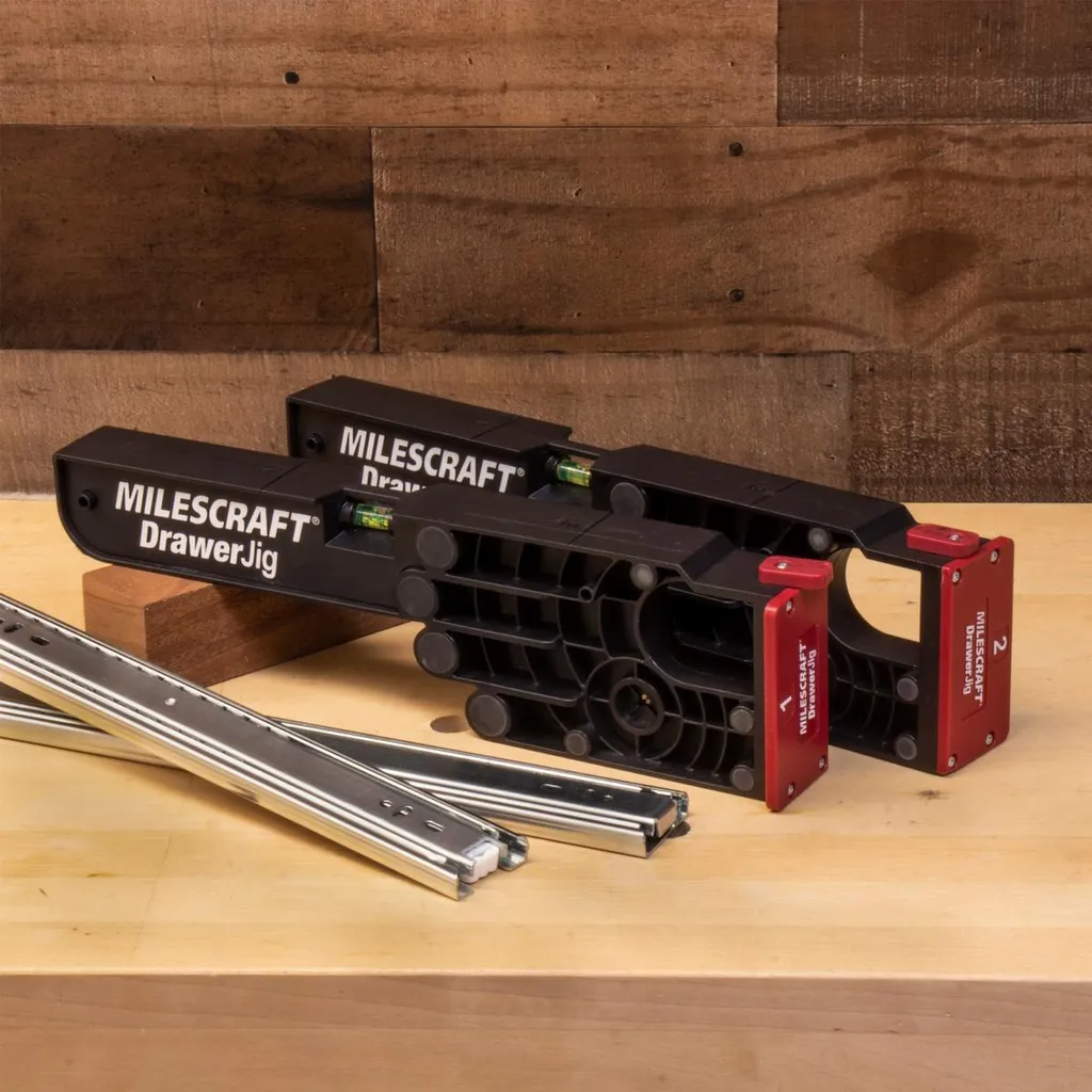 Gabarit Milescraft robuste pour assemblage coulisses tiroirs précis