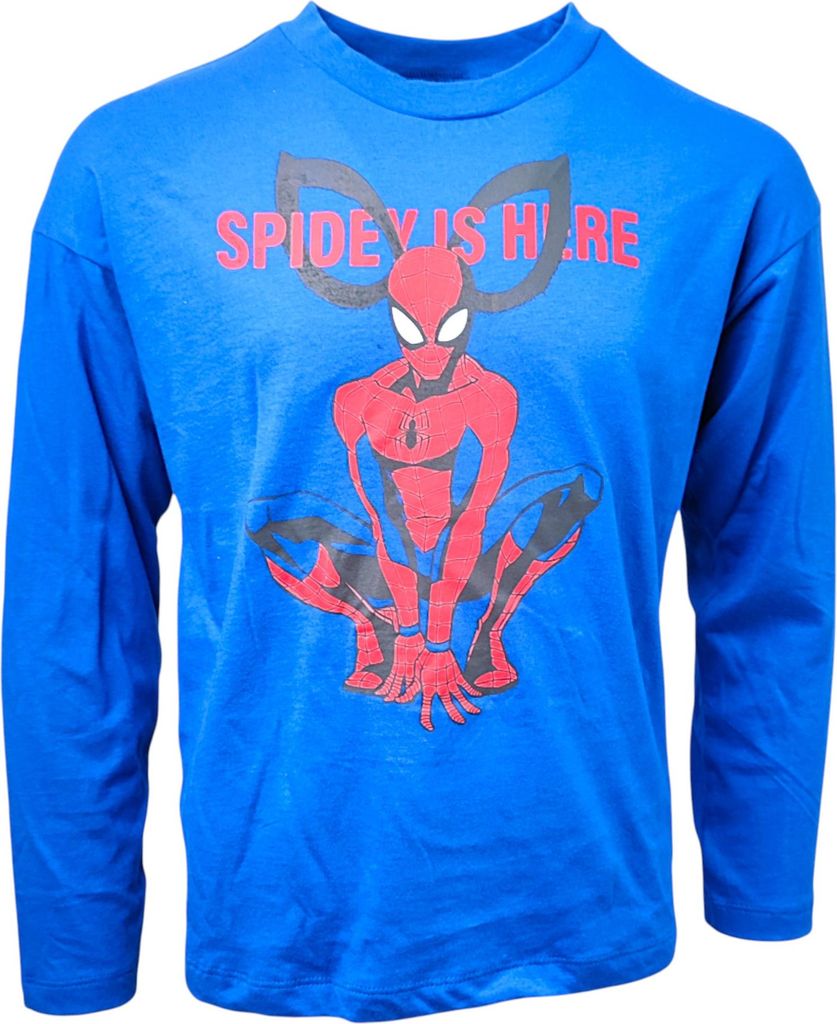 Langarmshirt Spider-Man Blau 104 cm