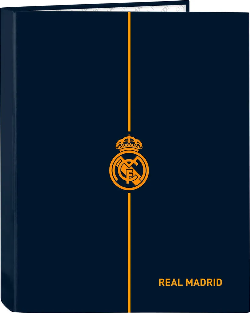 Classeur à anneaux A4 Real Madrid Bleu Marine pour fournitures scolaires
