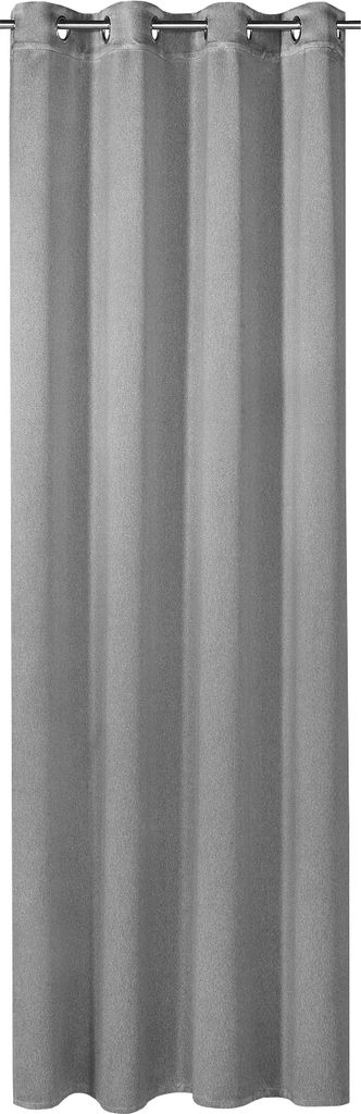 Gerster Ösenschal aus Dekostoff B = 140 x H =235 cmBlickdicht Dekostoff Uni grau