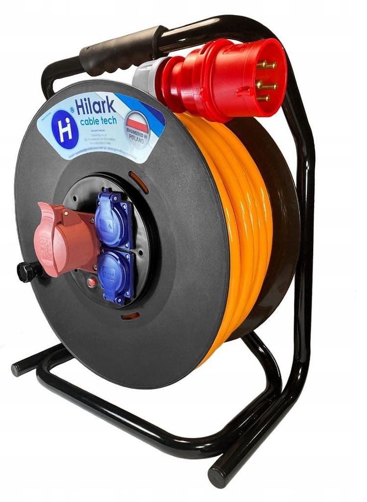CEE-Adapter 32A, Starkstrom-Adapter 5-polig auf 16A 5-polig IP44 2M