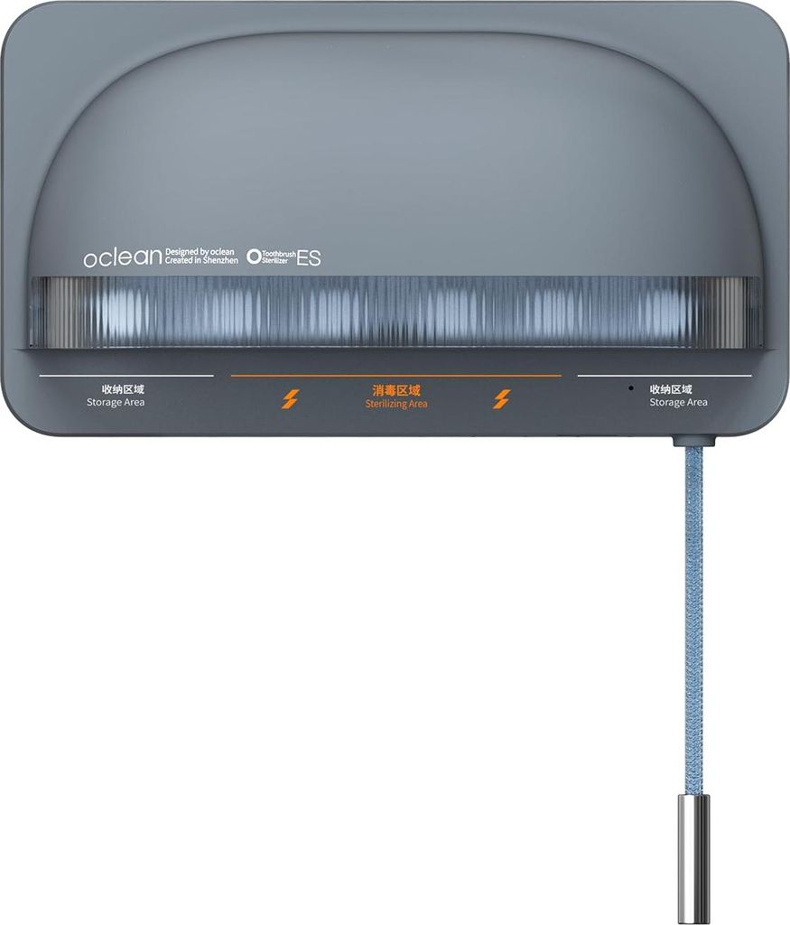 Oclean S1, Zahnbürsten & elektrische Zahnbürstenköpfe, Grau, Wandhalterung, UV-C, 6 h, AC
