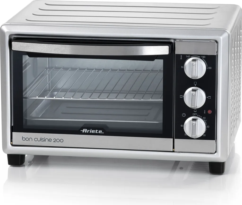 Mini-four 20L Ariete Gran Gusto Argent - Thermostat Réglable et Timer