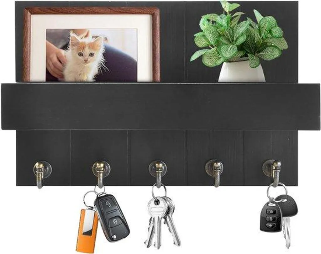 Verrou de sécurité porte en bois 5 pênes noir moderne avec panneau