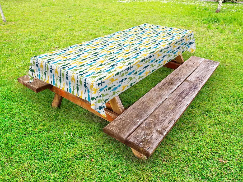 Tovaglia Esterno Impermeabile ABAKUHAUS 145x305 cm Motivo Brasiliano