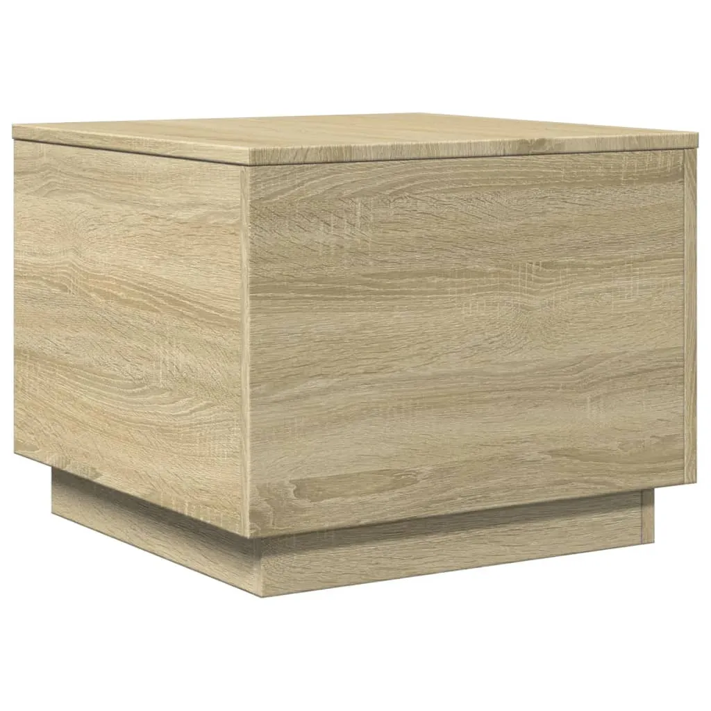 Maison Exclusive - Tavolino con luci LED in rovere Sonoma 50x50x40 cm - 3