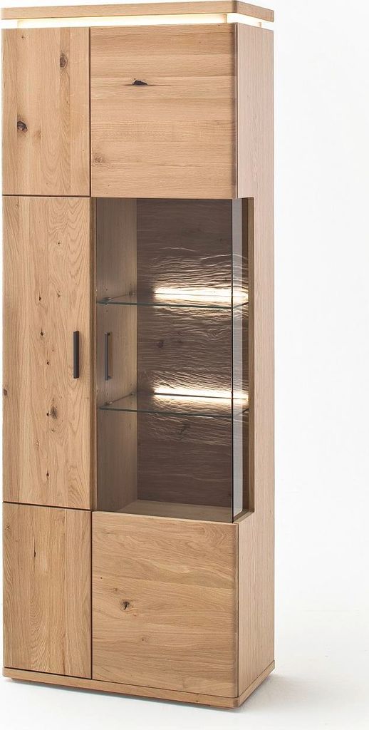 Kombi-Vitrine HARPER MADRID BHT 75x204x38 cm braun