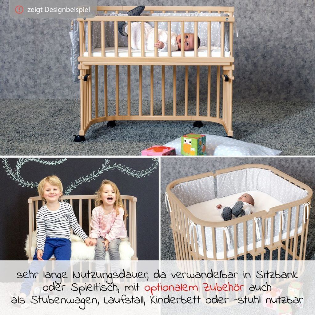 babybay Maxi Beistellbett, weiß lackiert Produktbild 16