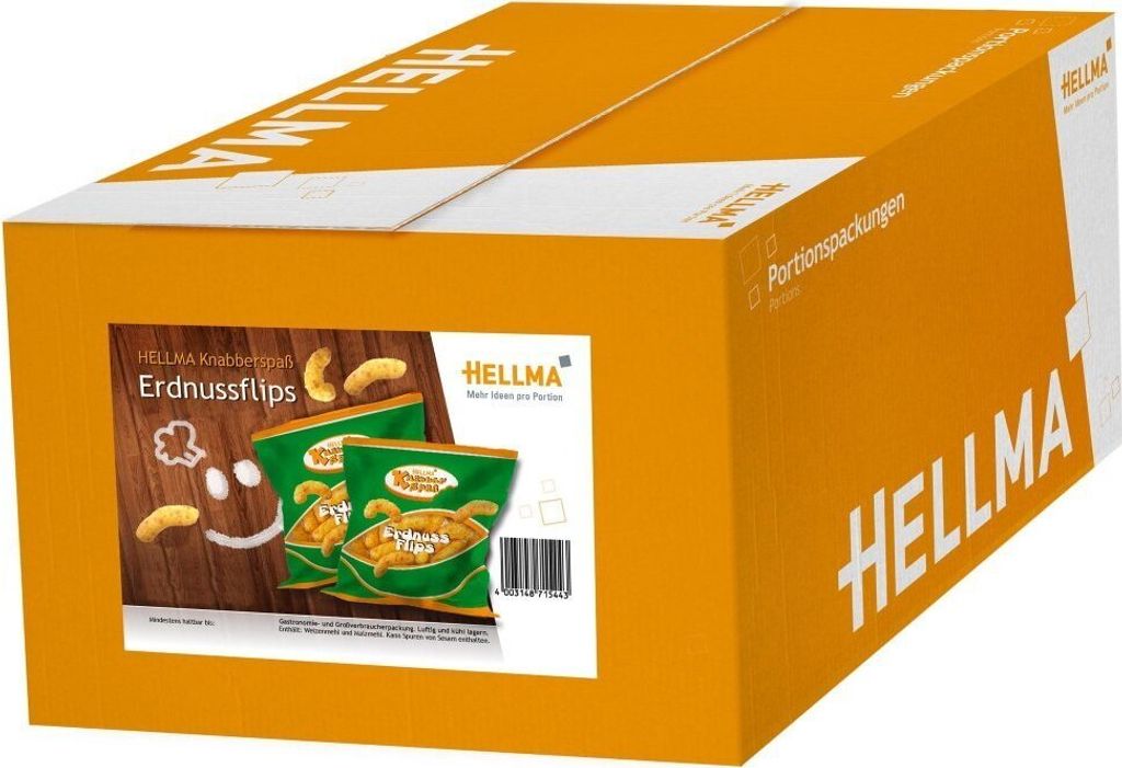 Verpackungsbild Hellma Erdnussflips 80 Portionen 640g