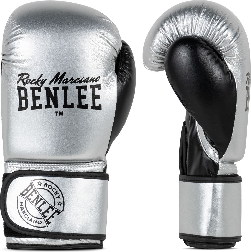 Boxhandschuhe aus Kunstleder CARLOS Silver/Black 06 oz BENLEE