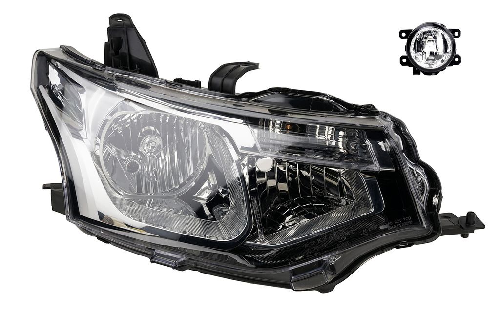 Johns, Scheinwerfer Halogen passend für Mitsubishi Outlander 12-15 H7 HB3 Re. + Nebels. 8301C198 8301D094 8321A365 6208V6 A4158200356 84503FJ000 1...