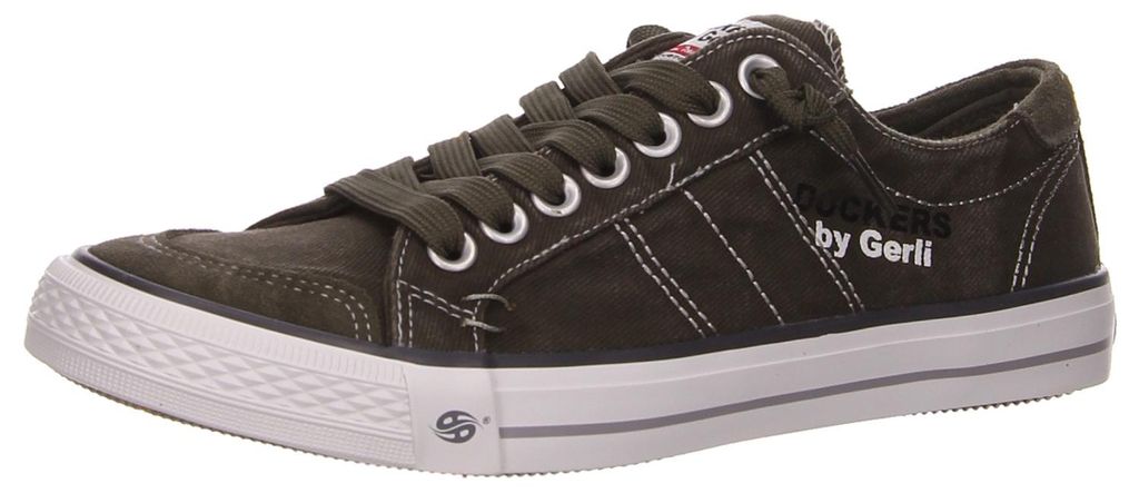 Dockers Schnürhalbschuhe bequem in grün, Gr. 42 Produktbild 