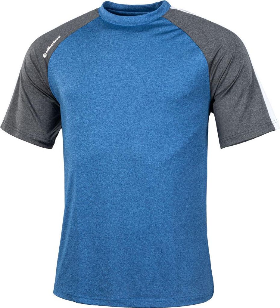 NAVAN T-Shirt, atmungsaktiv, schnell trocknend, Polyester Jersey, blau, Größe L