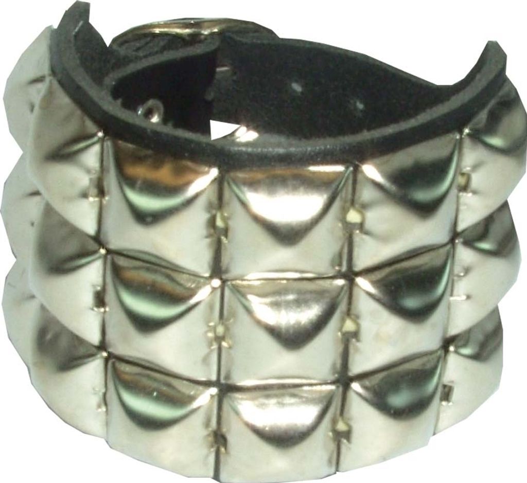 Pyramidennieten - Armband 3reihig Produktbild 