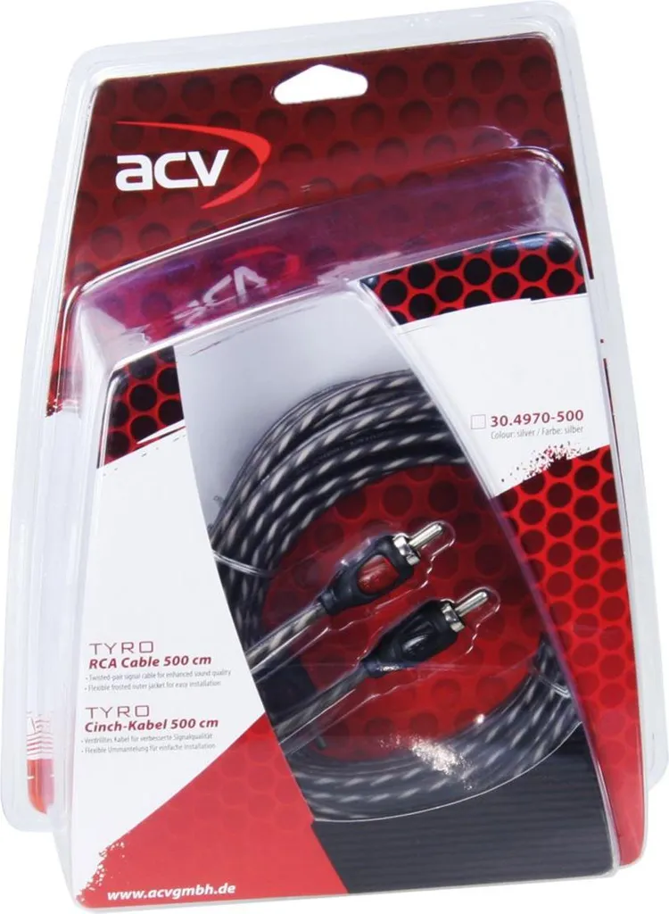 Cavo Cinch TYRO 500 cm Economy Line: Audio Auto Pulito a Prezzo Onesto