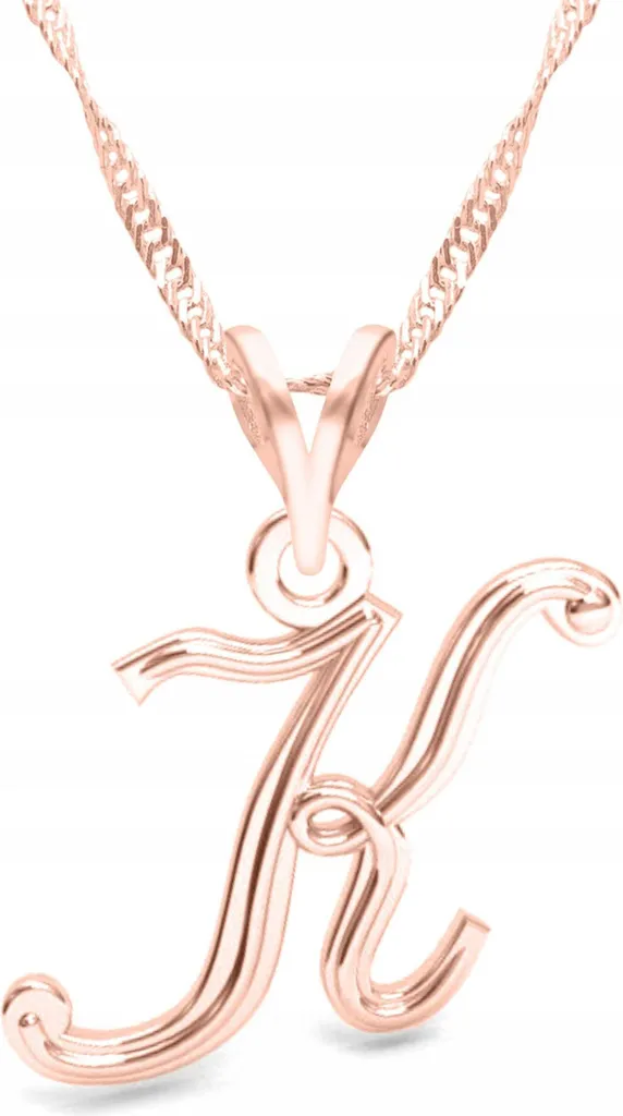 Collana Lettera K Oro 18K su Argento 925 - Accessorio Moda Must-Have