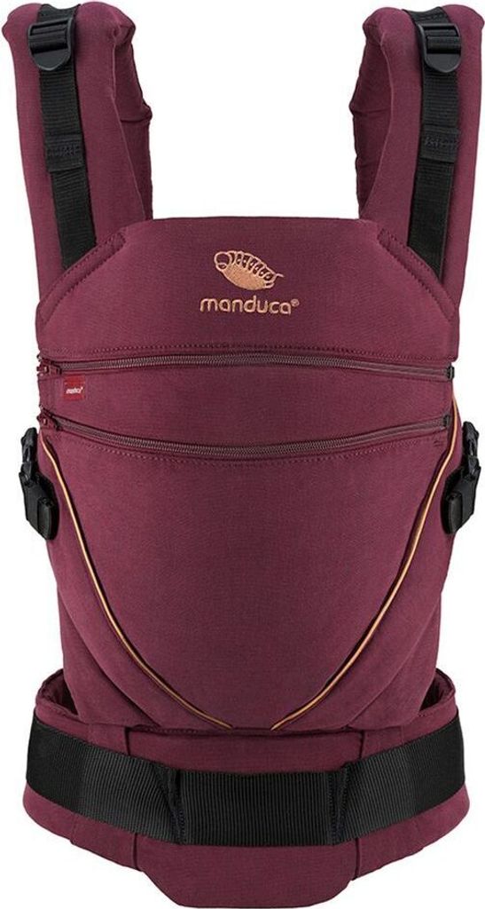 Manduca XT Baumwolle denimberry-toffee, Baby-Hüftsitz, Produktbild 