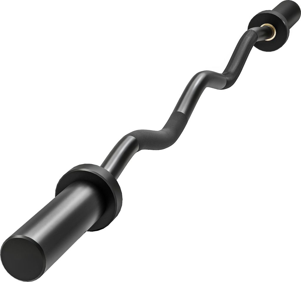 SPORTNOW Olympiastange. Gewichthebe-Stange. 5 cm Hš¹lsen. Stahl. 100 kg Tragkraft. Schwarz
