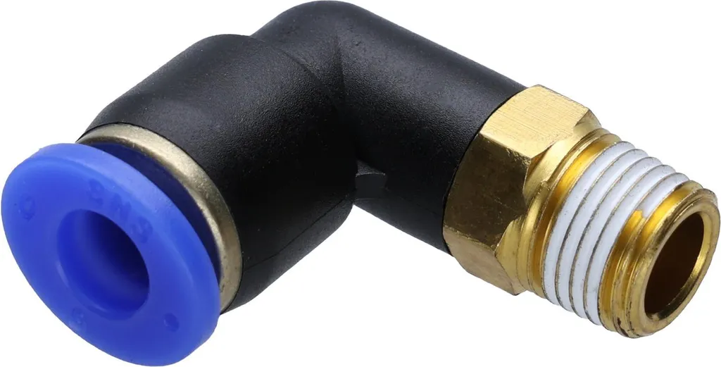 Raccordo a Gomito 90° Aria Compressa - Adattatore Universale Rapido
