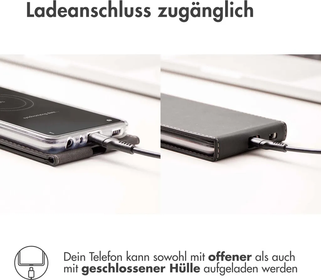 Accezz Flip Case Samsung Galaxy S24 Nero - Protezione in Vera Similpelle - 6