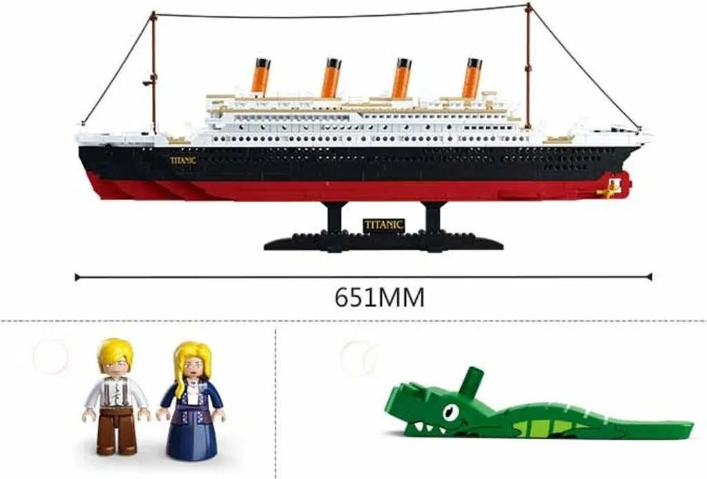 Jeu de Construction Titanic Géant Maquette de Briques à Assembler - 7