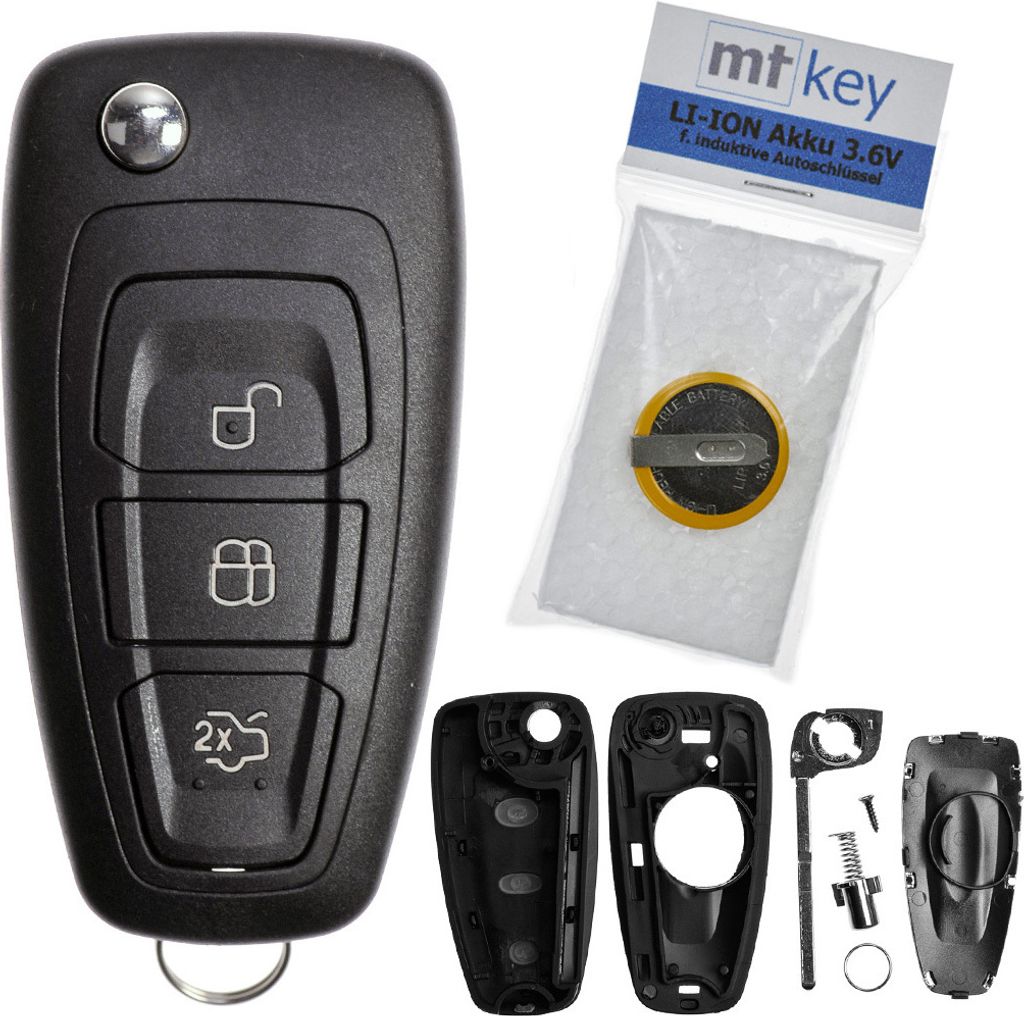 Autoschlüssel Funk Fernbedienung Austausch Gehäuse mit 3 Produktbild 