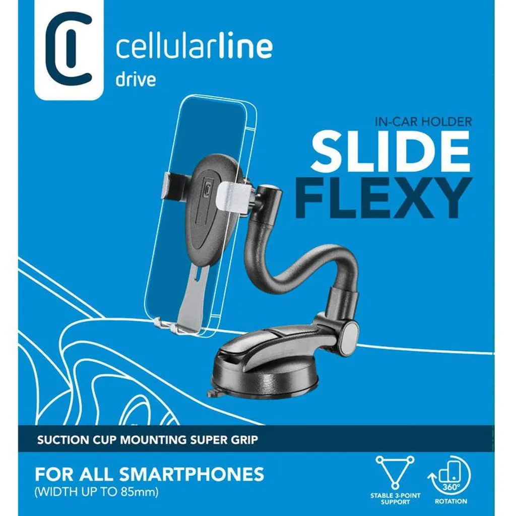 Support Voiture Smartphone Anti-Vibration avec Bras Flexible et Ventouse - 4