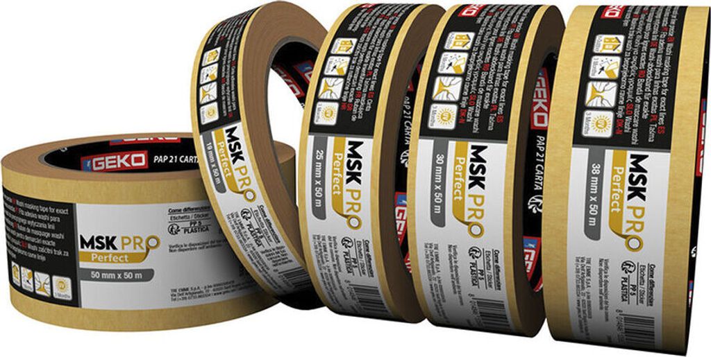 Geko MSK Pro Perfect Acryl Abdeckband Papier 19 mm x 50 m