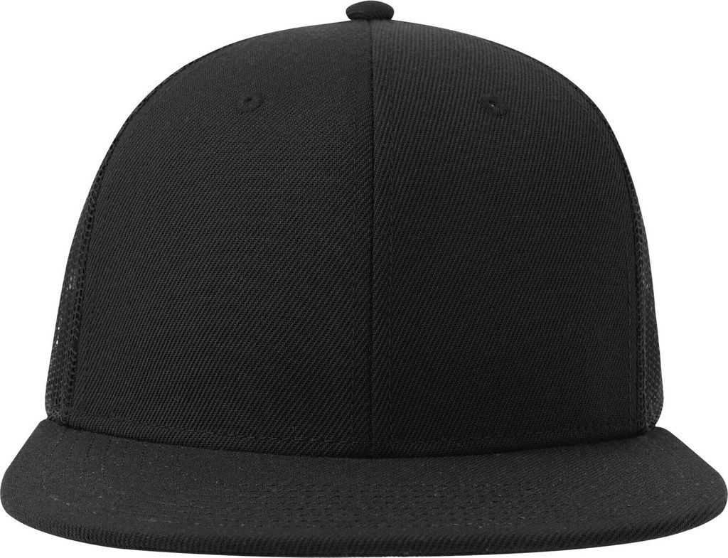 Atlantis - Trucker Cap 6 Segmente für Herren/Damen Uni AB624 (Einheitsgröße) (Schwarz)