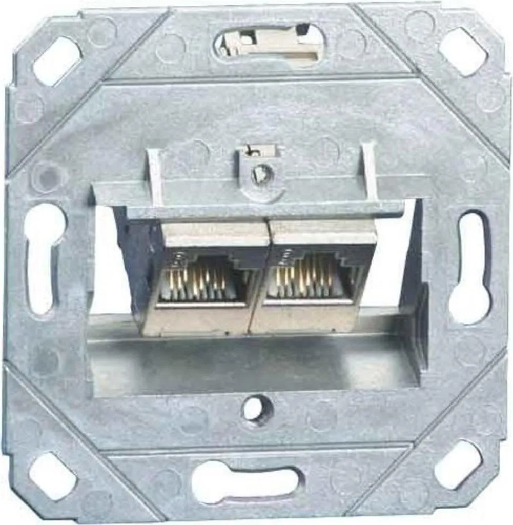 Module RJ45 METZ CONNECT 130B11D21200-E blanc blindé haute performance