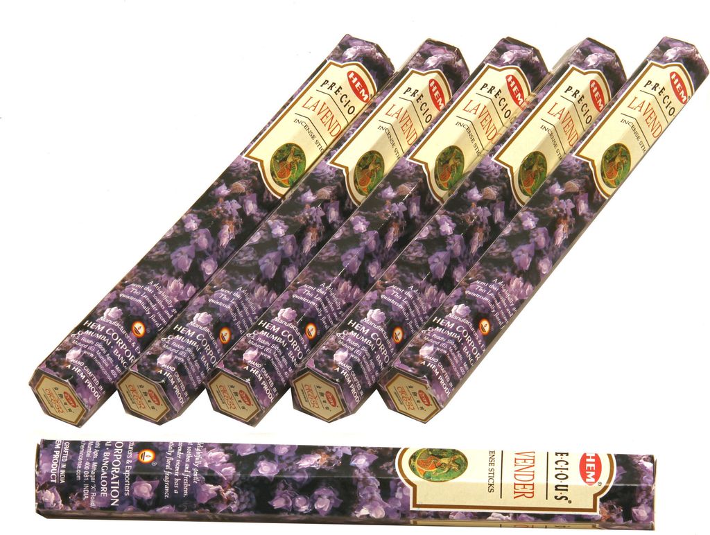 HEM 120 bâtonnets d'encens [ LAVENDER ] roulés à la main en Image du produit 