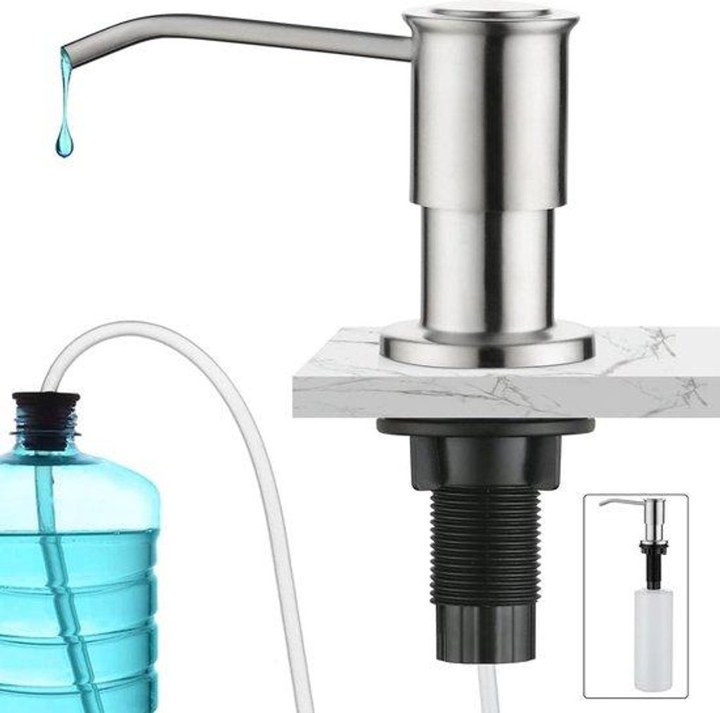 Küchen-Flaschen-Abfüll-System mit 500ml Flasche und 1m Auslassschlauch aus Edelstahl