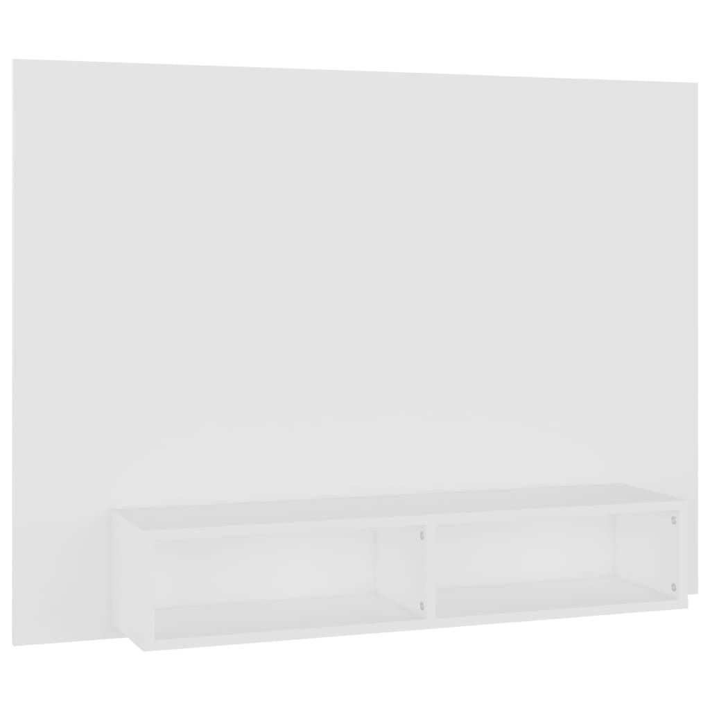 vidaXL TV-Wandschrank Weiß 120x23,5x90 cm Holzwerkstoff