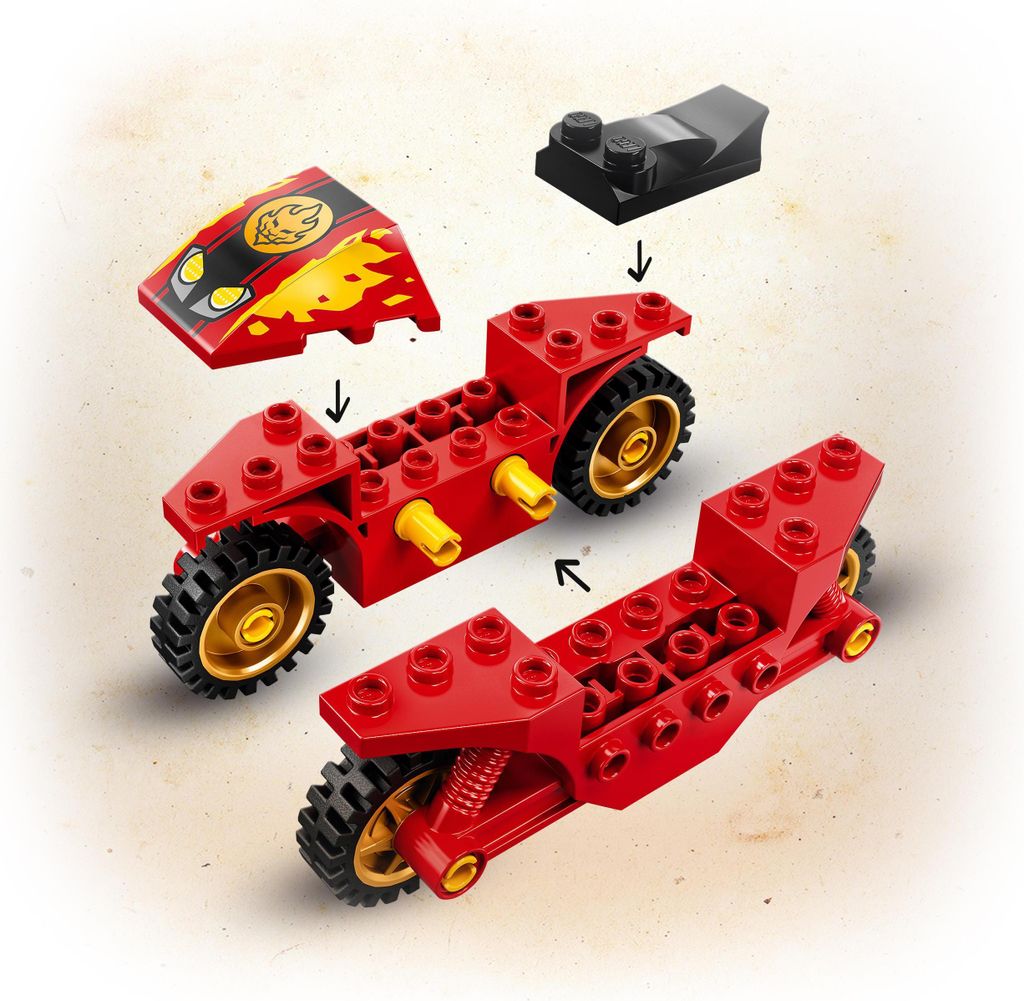 LEGO 71734 NINJAGO Kais Feuer-Bike, Motorrad Spielzeug Set Produktbild 5