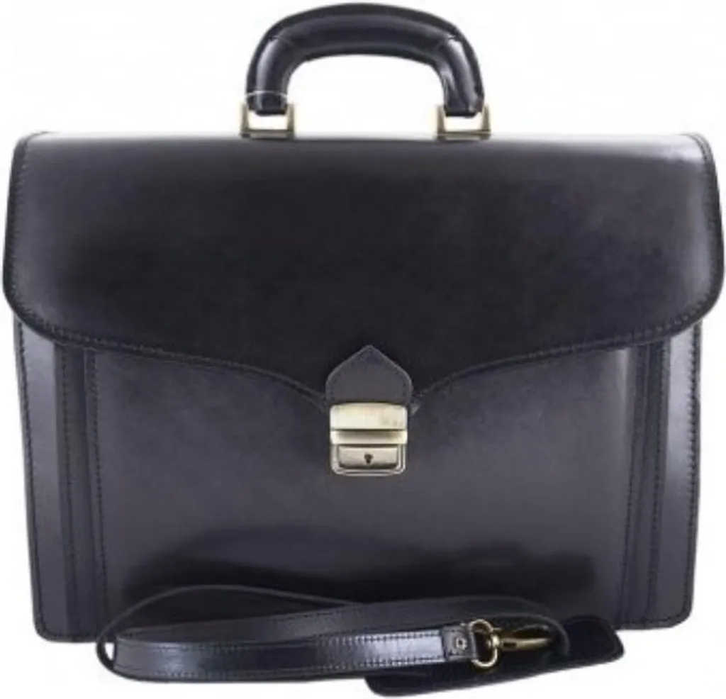 Petit sac bandoulière Barberini's 6011 - Cuir grainé et finitions dorées