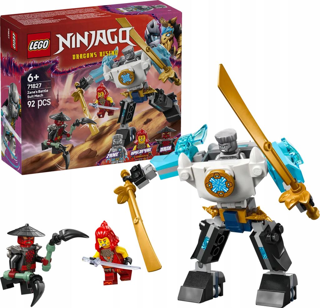 LEGO NINJAGO Zanes Action-Mech - Ninja Spielzeug mit 3 Produktbild 