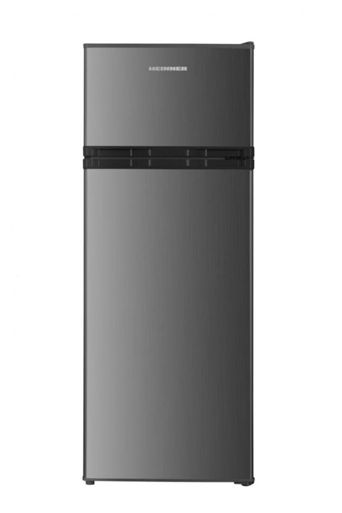 Heinner HF-H2206XE++ Kühl-Gefrierkombination 366 L, No-Frost, LED, Freezer-Shield, Dunkelsilber