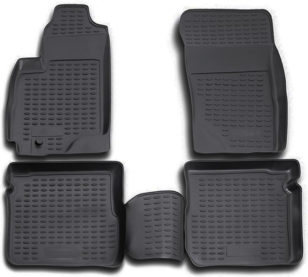 ELEMENT Gummi-Fussmatten 3D kompatible mit MITSUBISHI Outlander, 2003-2006, 4 tlg.