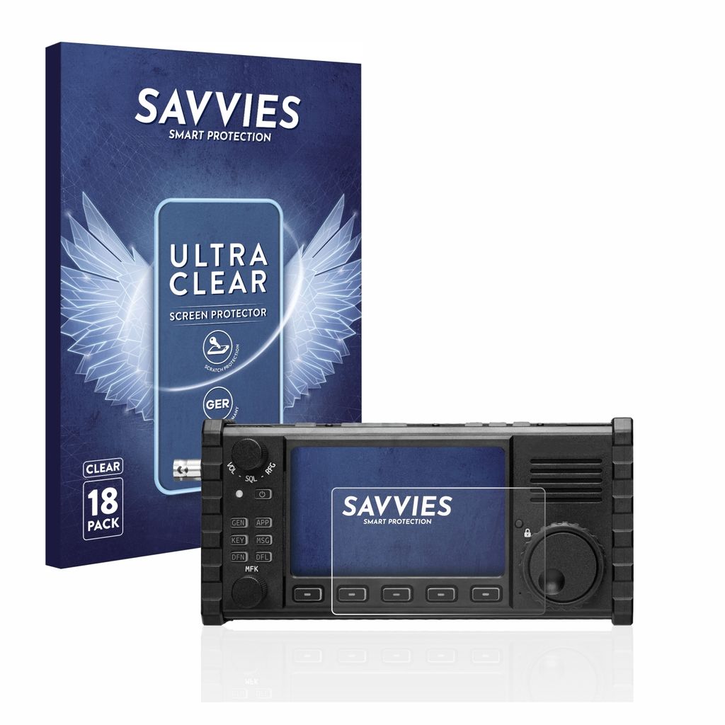 18x Für Xiegu X6100 HF-Transceiver Schutzfolie Savvies Displayschutz Display Schutz Folie Klar Transparent