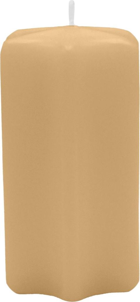 Sternkerzen Beige 100 x Ø 60 mm, 4 Stück