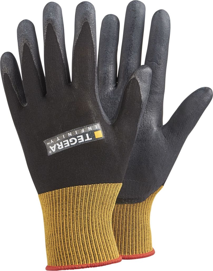 Ejendals Tegera 8800 INFINITY Arbeitshandschuhe mit hervorragendem Grip auf trockenen und feuchten Oberflächen (6 Paar)