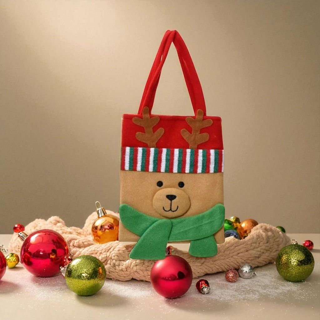 Geschenktüte für Weihnachten mit Rentier - Wiederverwendbar und festlich